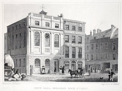 Stadhuis, Borough High Street, uit 
