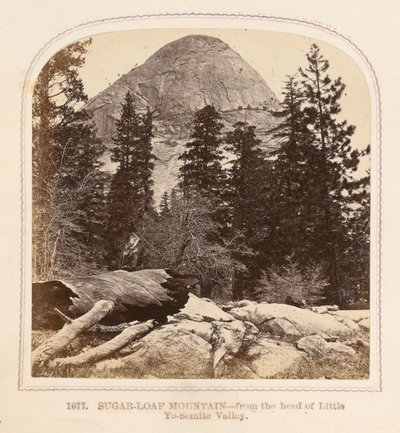 Sugar-Loaf Mountain - vanaf het begin van Little Yo-Semite Valley door Thomas Houseworth