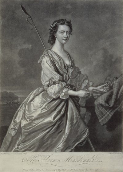 Flora MacDonald (1722-90), gegraveerd door J. Faber, 1747 door Thomas Hudson