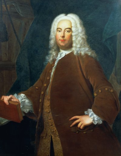 Portret van George Frederick Handel (1685-1759) c.1736 door Thomas Hudson