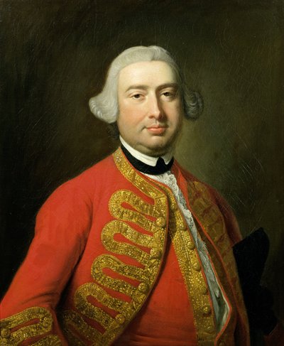 Portret van John Beard, acteur en zanger door Thomas Hudson
