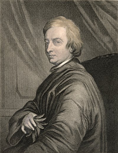 Portret van John Dryden (1631-1700) gegraveerd door Charles Edward Wagstaff, uitgegeven door William Mackenzie door Thomas Hudson