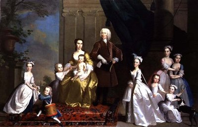 De familie Radcliffe, c.1738-42 door Thomas Hudson