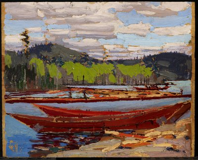 Boten, zomer 1916 door Tom Thomson