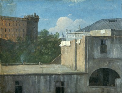 Gebouwen in Napels met de noordoostkant, 1782 door Thomas Jones