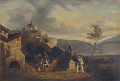 Een incident in de Napoleontische Oorlogen door Thomas Jones Barker