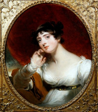 Een portret van mevrouw George Frederick Stratton door Thomas Lawrence