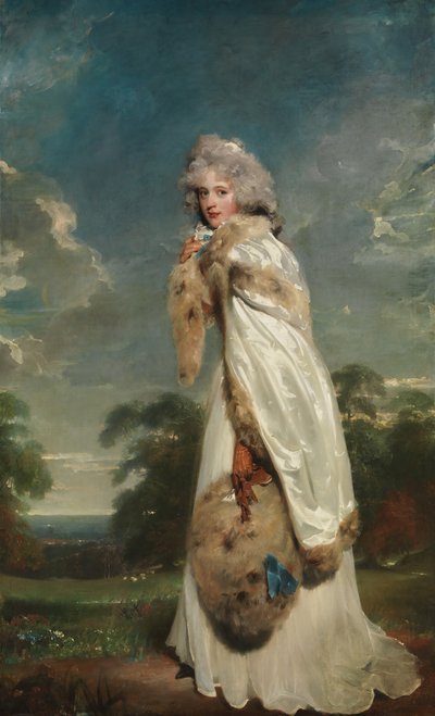 Elizabeth Farren geboren rond 1759, overleden 1829, Later Gravin van Derby door Thomas Lawrence