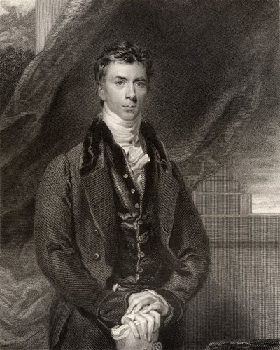 Henry Peter Brougham, 1e Baron Brougham en Vaux, gegraveerd door H. Robinson, uit 