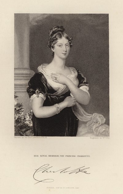Hare Koninklijke Hoogheid Prinses Charlotte door Thomas Lawrence