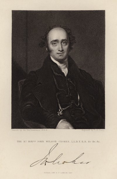 John Wilson Croker door Thomas Lawrence