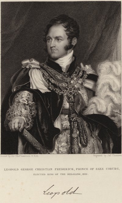 Koning Leopold I van België door Thomas Lawrence