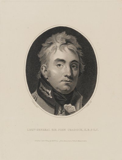 Luitenant-generaal Sir John Cradock, 1809 door Thomas Lawrence
