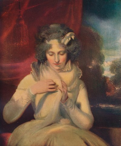 Miss Georgina Lennox, later Gravin Bathurst, 1765-1842, ca. 1800 door Thomas Lawrence
