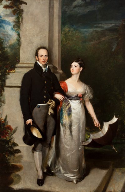 De heer en mevrouw James Dunlop, ca. 1825 door Thomas Lawrence