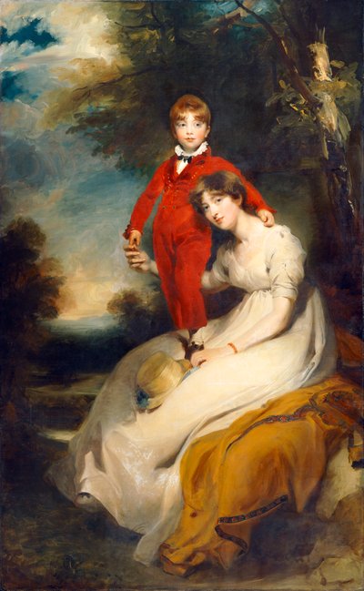 Mevrouw Charles Thellusson met haar zoon Charles door Thomas Lawrence