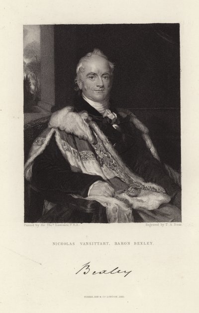 Nicholas Vansittart door Thomas Lawrence