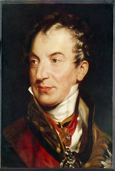 Portret van Clement (Klemens) Wenzel, prins van Metternich (1773-1859) door Thomas Lawrence