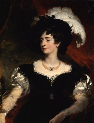 Portret van Charlotte Florentia, vrouw van Hugh, 3e Hertog van Northumberland, 1828-29 door Thomas Lawrence