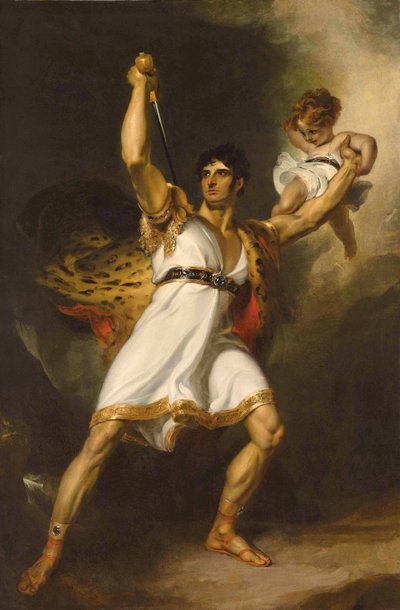 Portret van John Philip Kemble (1757-1823), ten voeten uit, als Rolla uit Sheridan