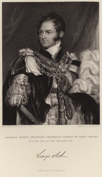 Portret van Koning Leopold I door Thomas Lawrence