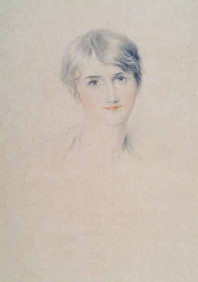 Portret van Miss Bloxham, ca. 1800-10 door Thomas Lawrence
