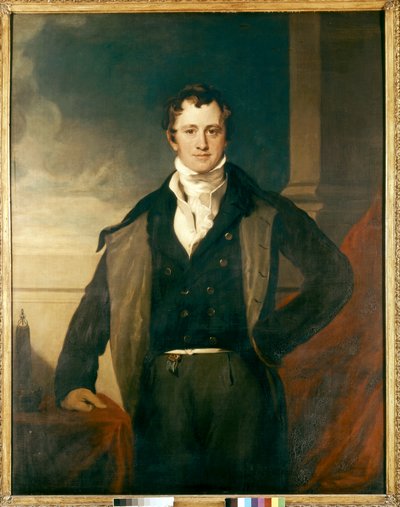 Portret van Sir Humphry Davy (olieverf op doek) door Thomas Lawrence