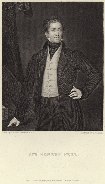 Portret van Sir Robert Peel door Thomas Lawrence