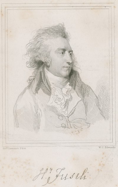 Portret van de Zwitserse schilder Henry Fuseli door Thomas Lawrence