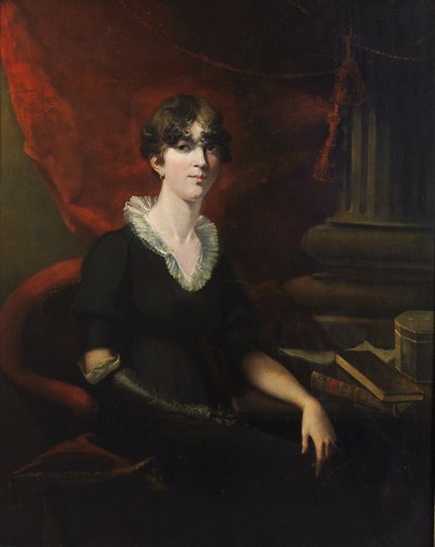 Portret van een dame, mogelijk Sarah Harriet Burney (1772-1884) door Thomas Lawrence