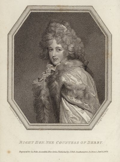 Rechtse Eerbare Gravin van Derby door Thomas Lawrence