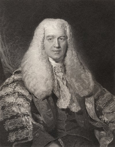 Sir Thomas Plumer, gegraveerd door H. Robinson, uit 