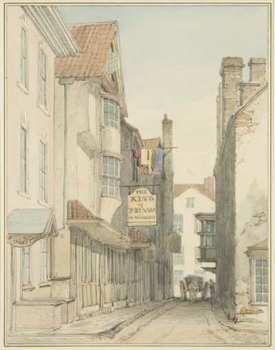 Alderskey Lane door Thomas Leeson the Elder Rowbotham