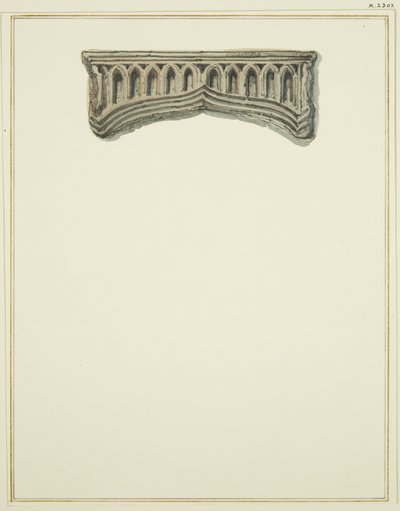 Houtsnijwerk op de trap in het huis naast de doorgang van Baldwin Street door Thomas Leeson the Elder Rowbotham