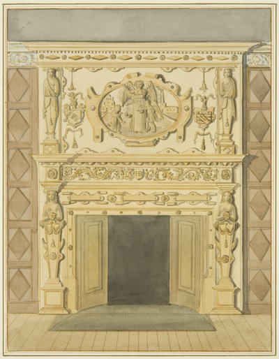 Schouw in de Rechtsbibliotheek door Thomas Leeson the Elder Rowbotham