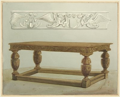 Raadstafel in de Grote Kamer van de Munt, nu St Peter