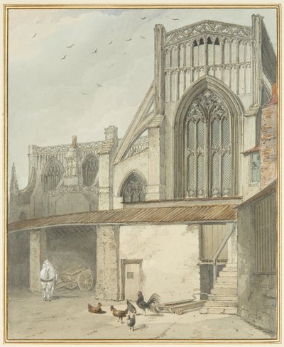 Einde van het noordelijke transept van St Mary Redcliffe door Thomas Leeson the Elder Rowbotham