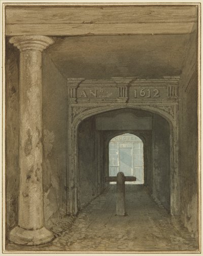 Wachtpost Passage, Wine Street door Thomas Leeson the Elder Rowbotham
