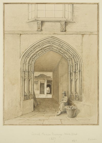 Wachtpost Passage, Wine Street door Thomas Leeson the Elder Rowbotham