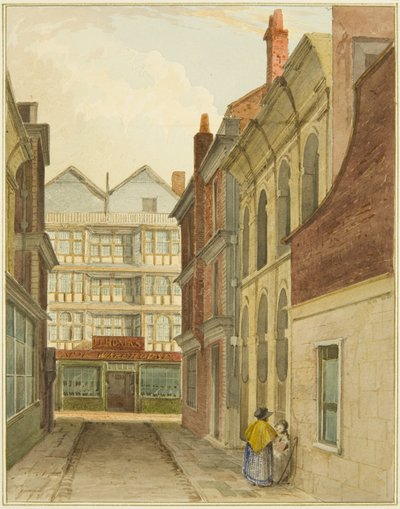 Mary-le-Port Straat gezien vanaf Kaasmarkt door Thomas Leeson the Elder Rowbotham