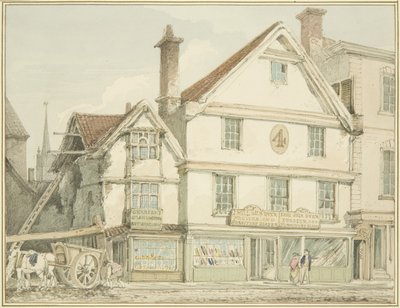Noordwestelijke hoek van Broadmead door Thomas Leeson the Elder Rowbotham