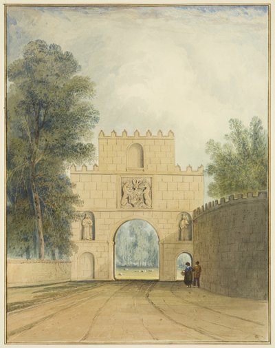 Noordzijde van de poort bij Arno
