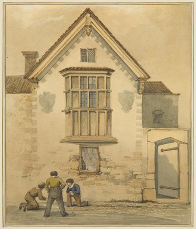 Oud Huis, genaamd het Paleis, in Pile Street door Thomas Leeson the Elder Rowbotham