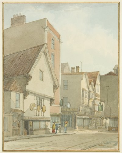 Peter Street en Mary-le-Port Street door Thomas Leeson the Elder Rowbotham