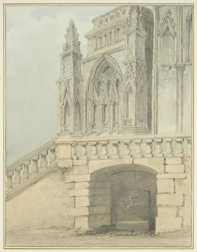 Redcliffe Conduit en deel van de noordelijke portiek door Thomas Leeson the Elder Rowbotham