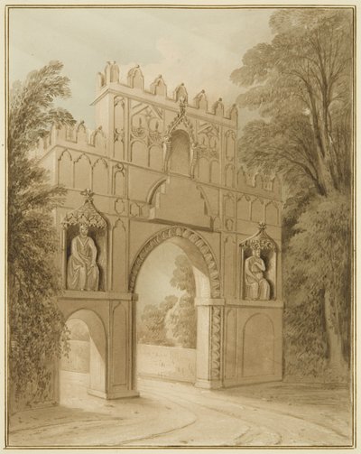 Zuidzijde van de poort bij Arno