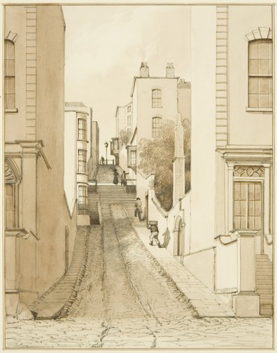 Spring Hill vanaf King Square door Thomas Leeson the Elder Rowbotham