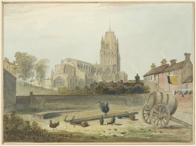 St. Mary Redcliffe kerk vanuit het noordoosten door Thomas Leeson the Elder Rowbotham