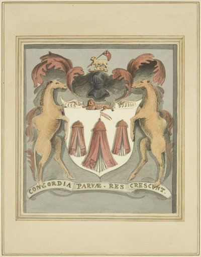 Wapenschild van de kleermakers op de Merchant Taylors