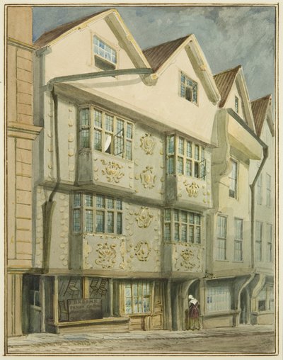 De noordkant van Baldwin Street door Thomas Leeson the Elder Rowbotham
